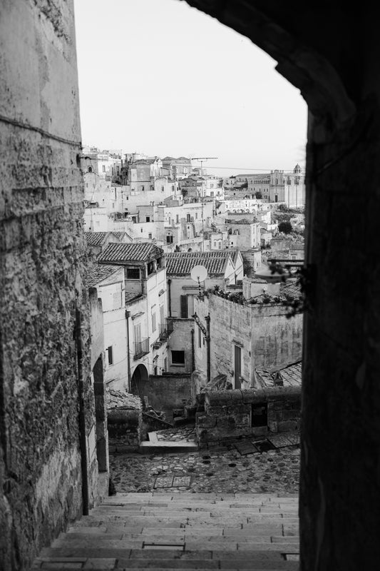 Hidden Lanes of Matera ~ B+W