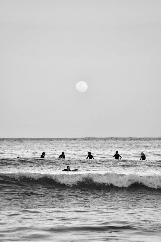 Moonrise Surfers ~ B+W